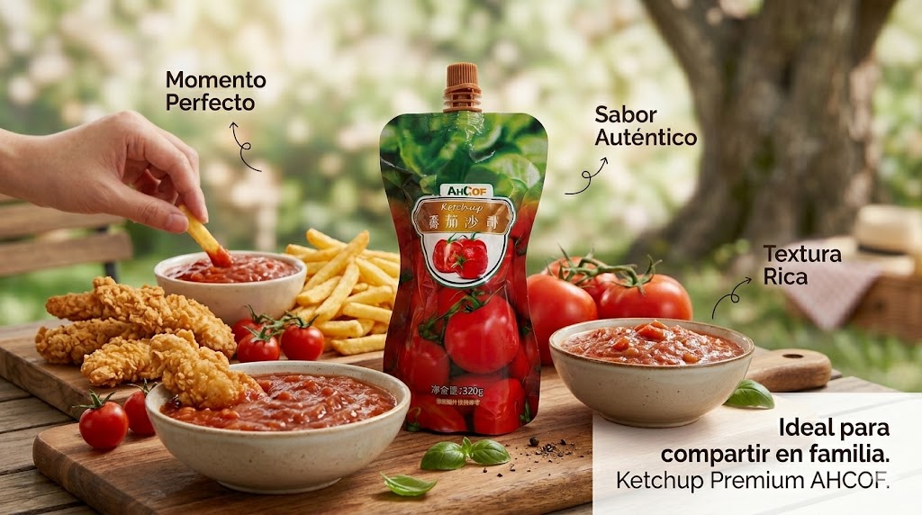 Export quality ketchup pouch packaging